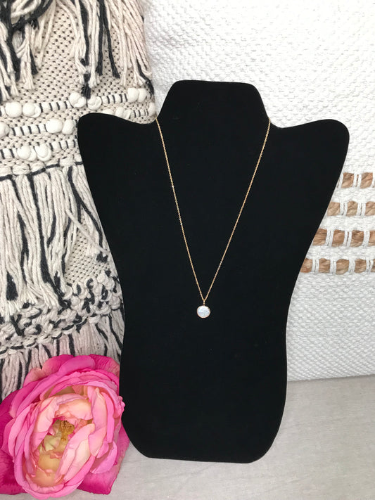 Greenly Gold Coin Pearl Necklace