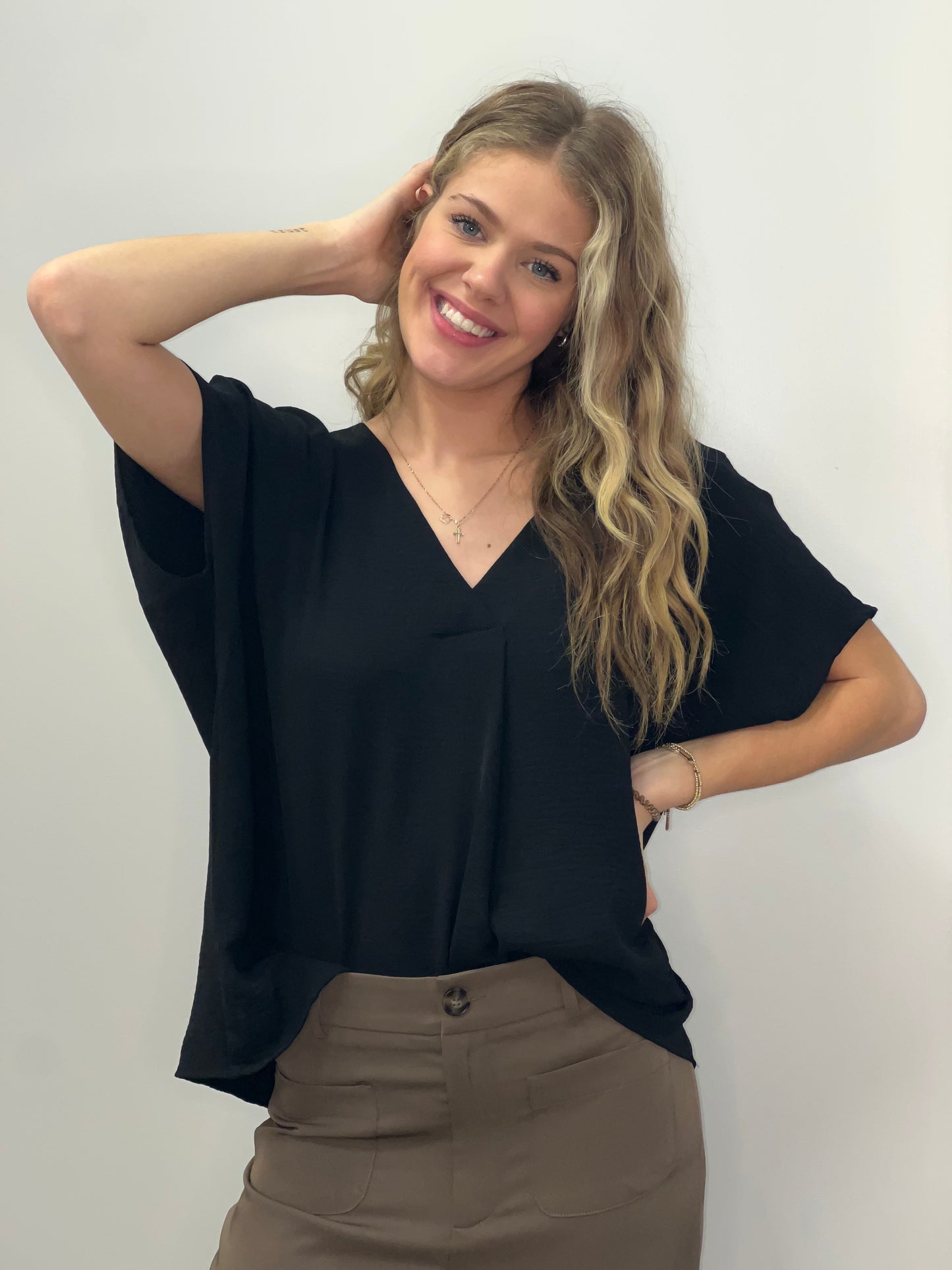 Stephanie Short Sleeve Blouse
