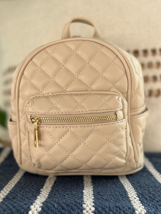 Lellie Quilted Mini Backpack