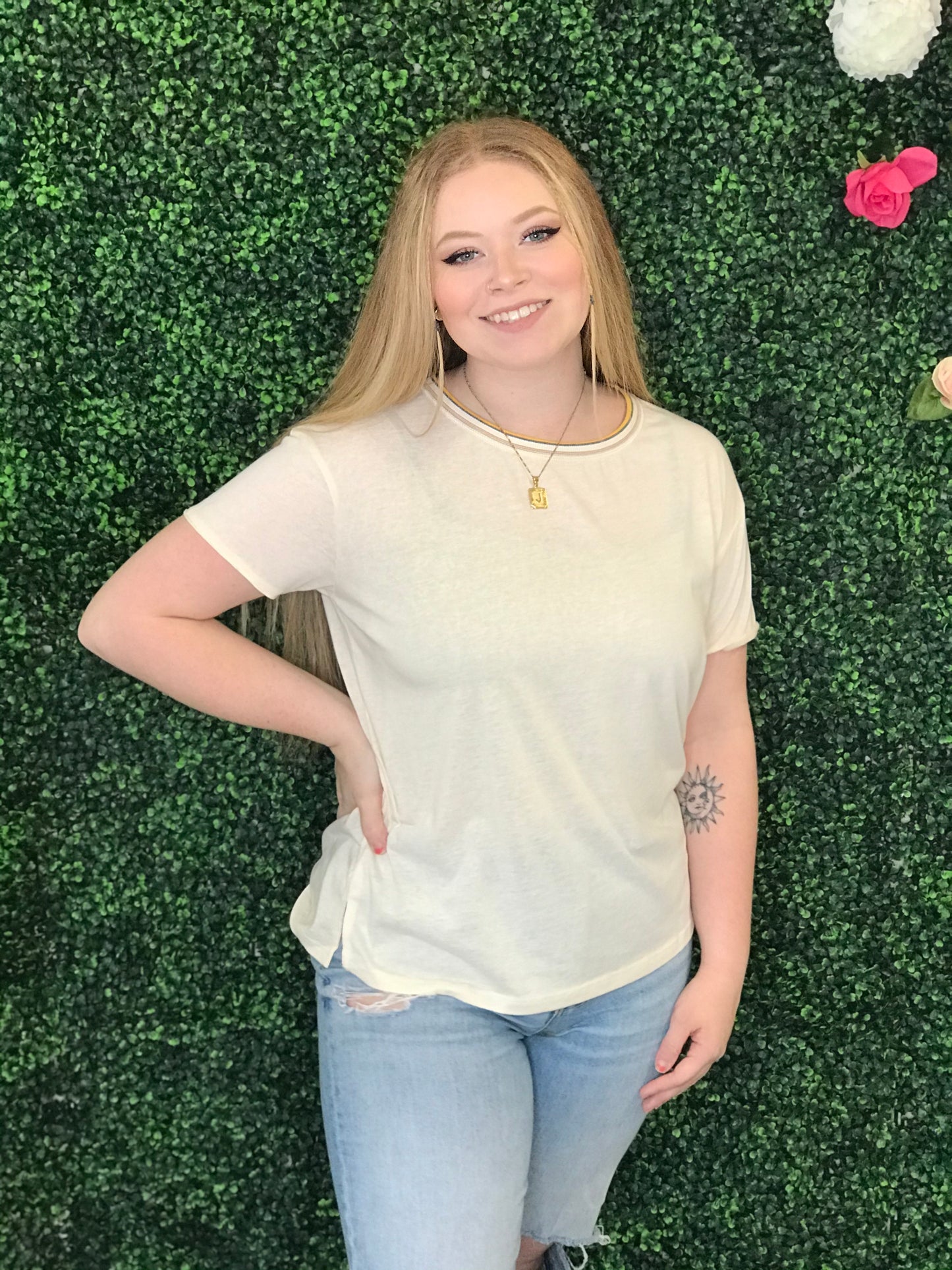 Calla Cream Knit Top