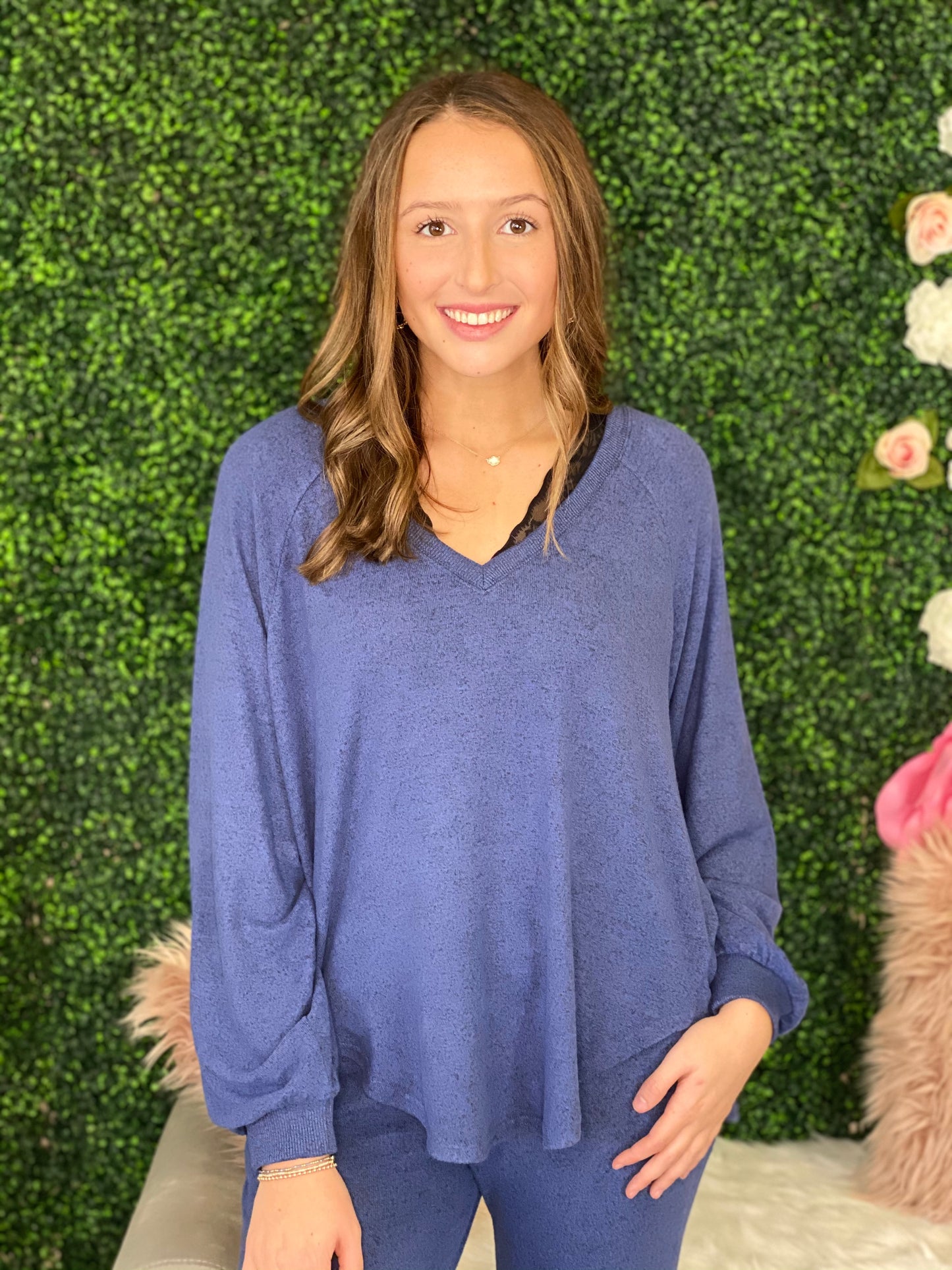 Plira Marled V-Neck Pullover