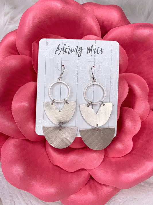 Mattie Matte Triple Drop Earrings
