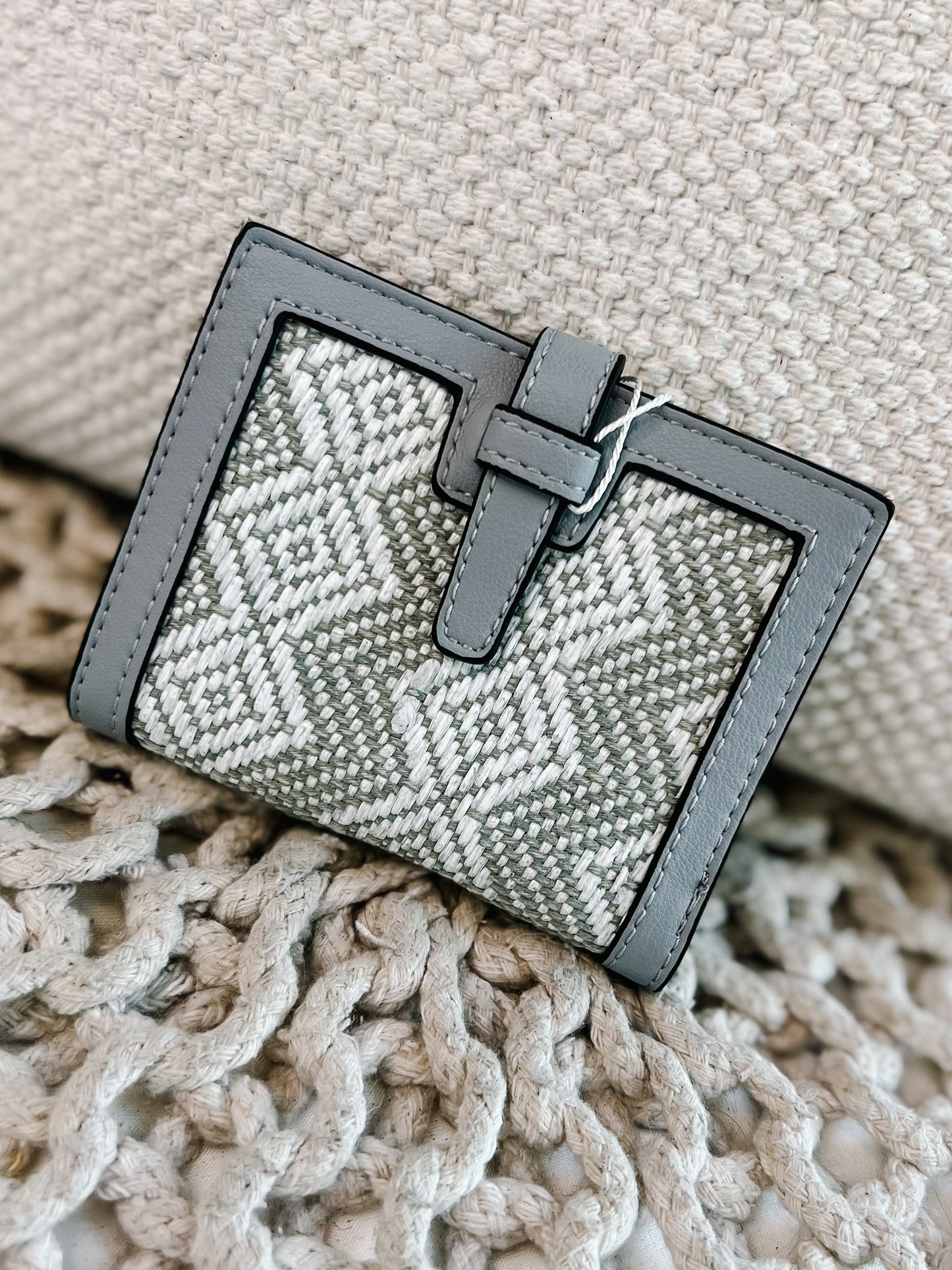 Bessie Canvas Wallet w/ Slip Closure