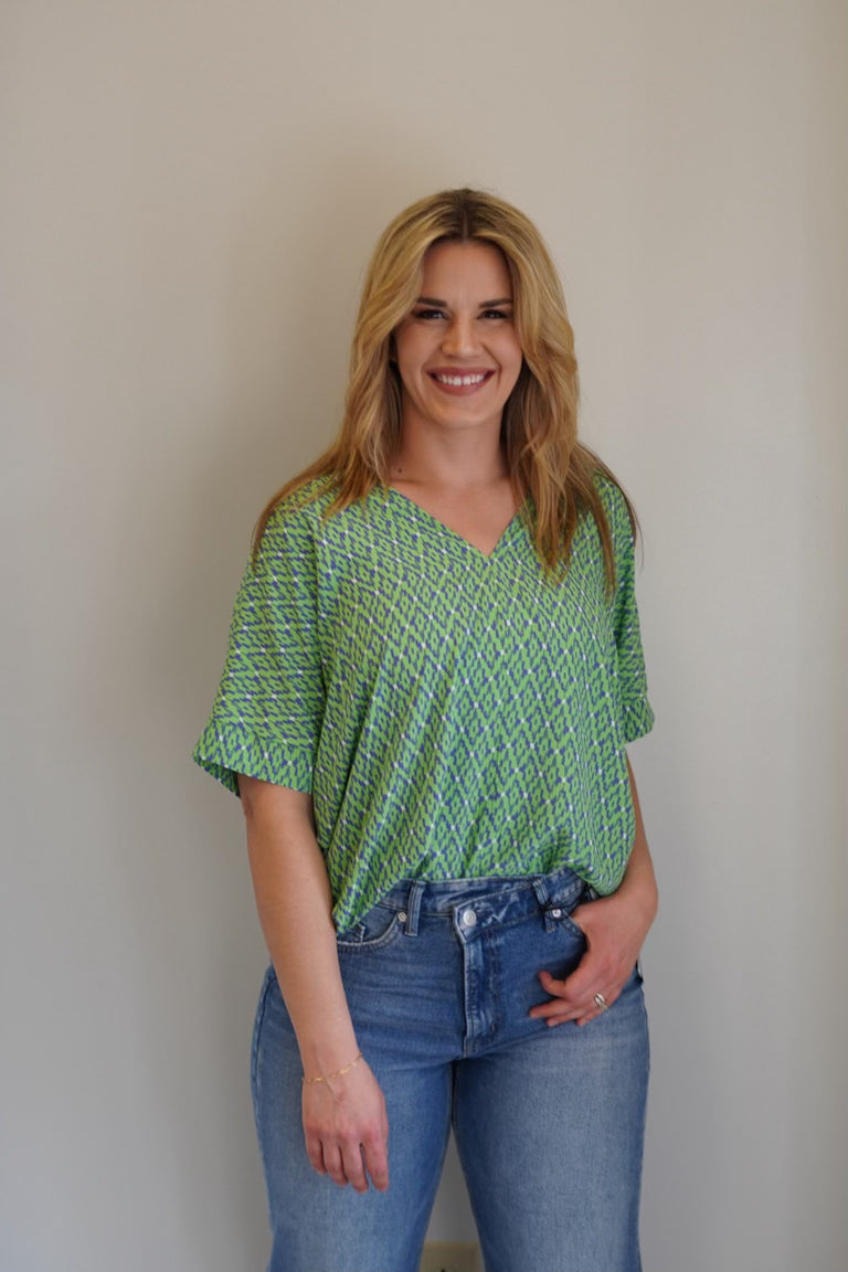 Madi Bright Geometric Shirt