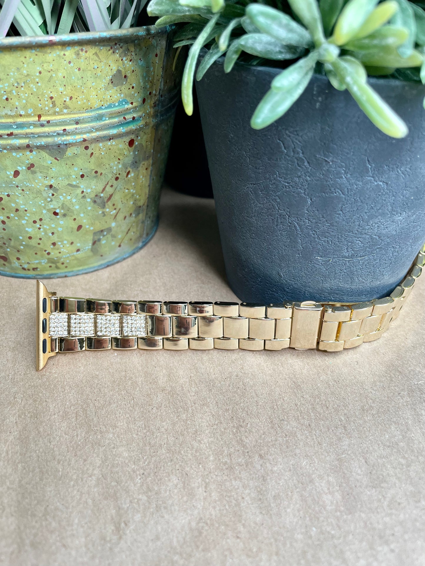 Glitzy CZ Metal 38-40mm Watchband