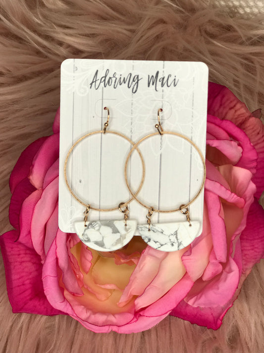 Roxy Gold Open Circle Earrings