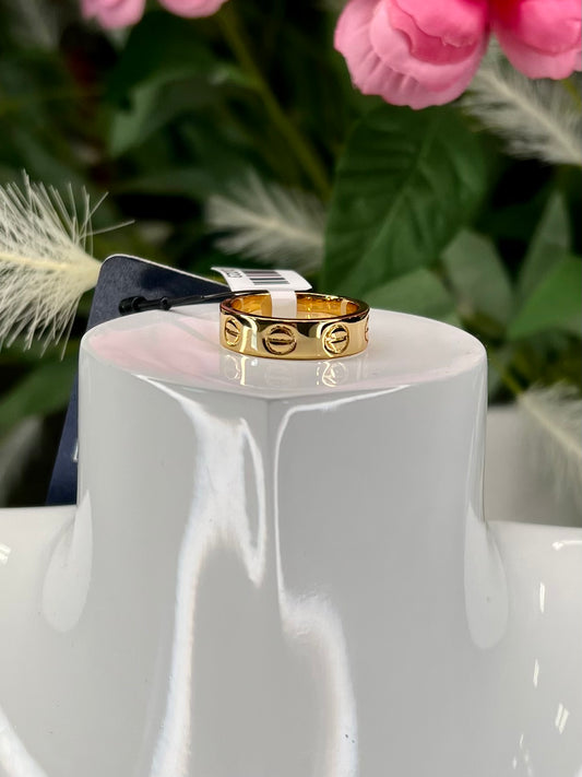 Stencil Band Bolt Ring