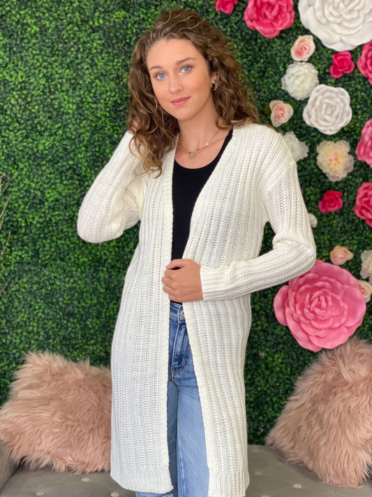 Chelsea Chunky Knit Long Cardigan
