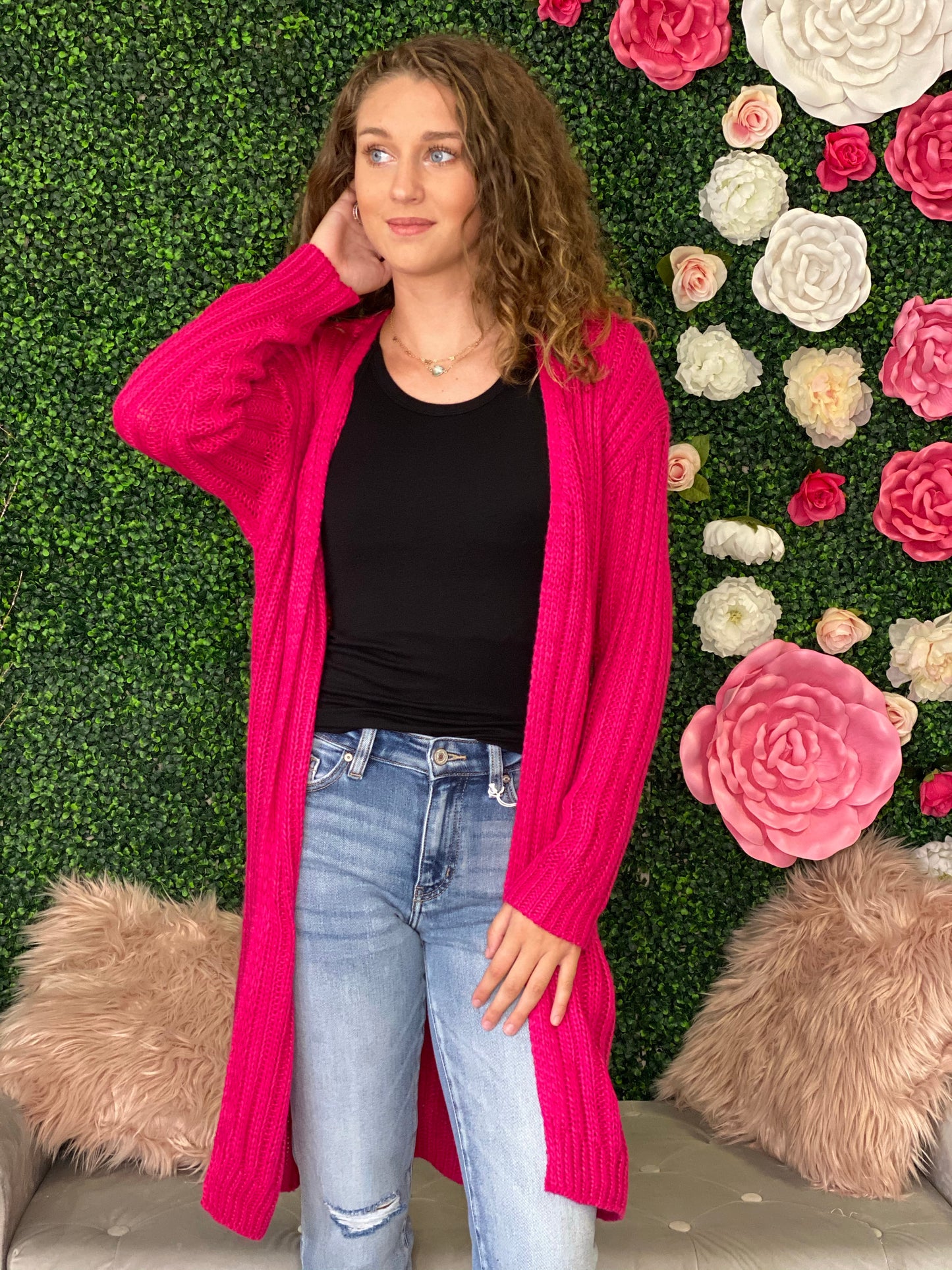 Chelsea Chunky Knit Long Cardigan
