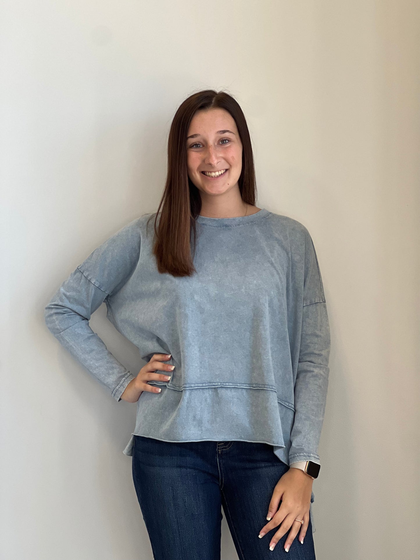 Jenna Loose Fit Long Sleeve Top