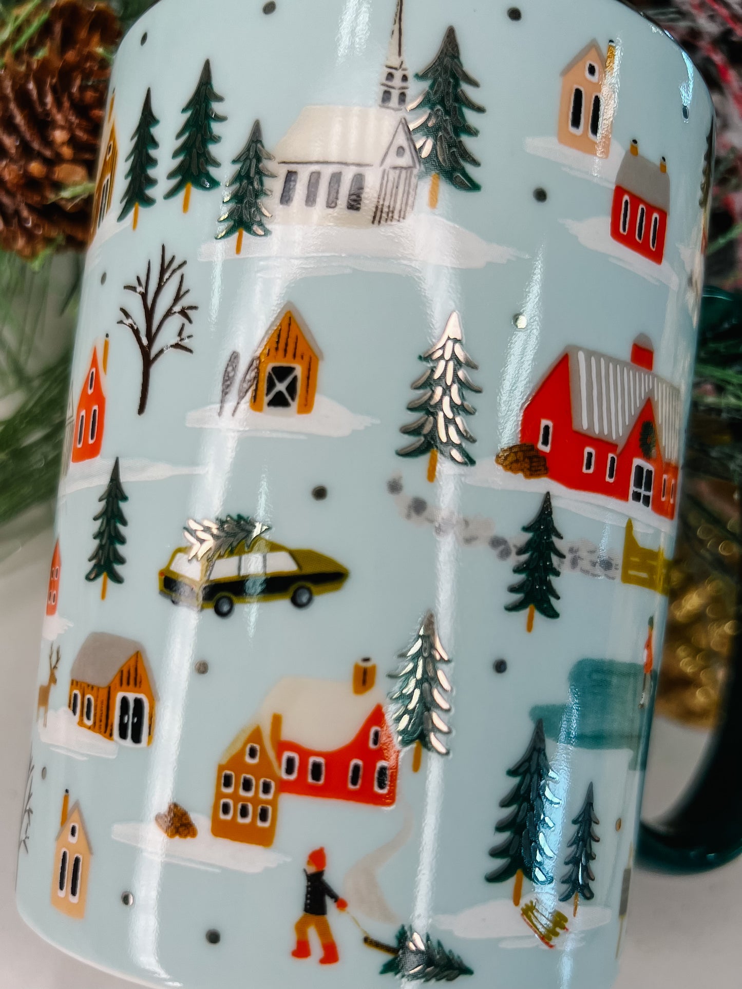 Rifle Paper Co. Holiday Village Mug