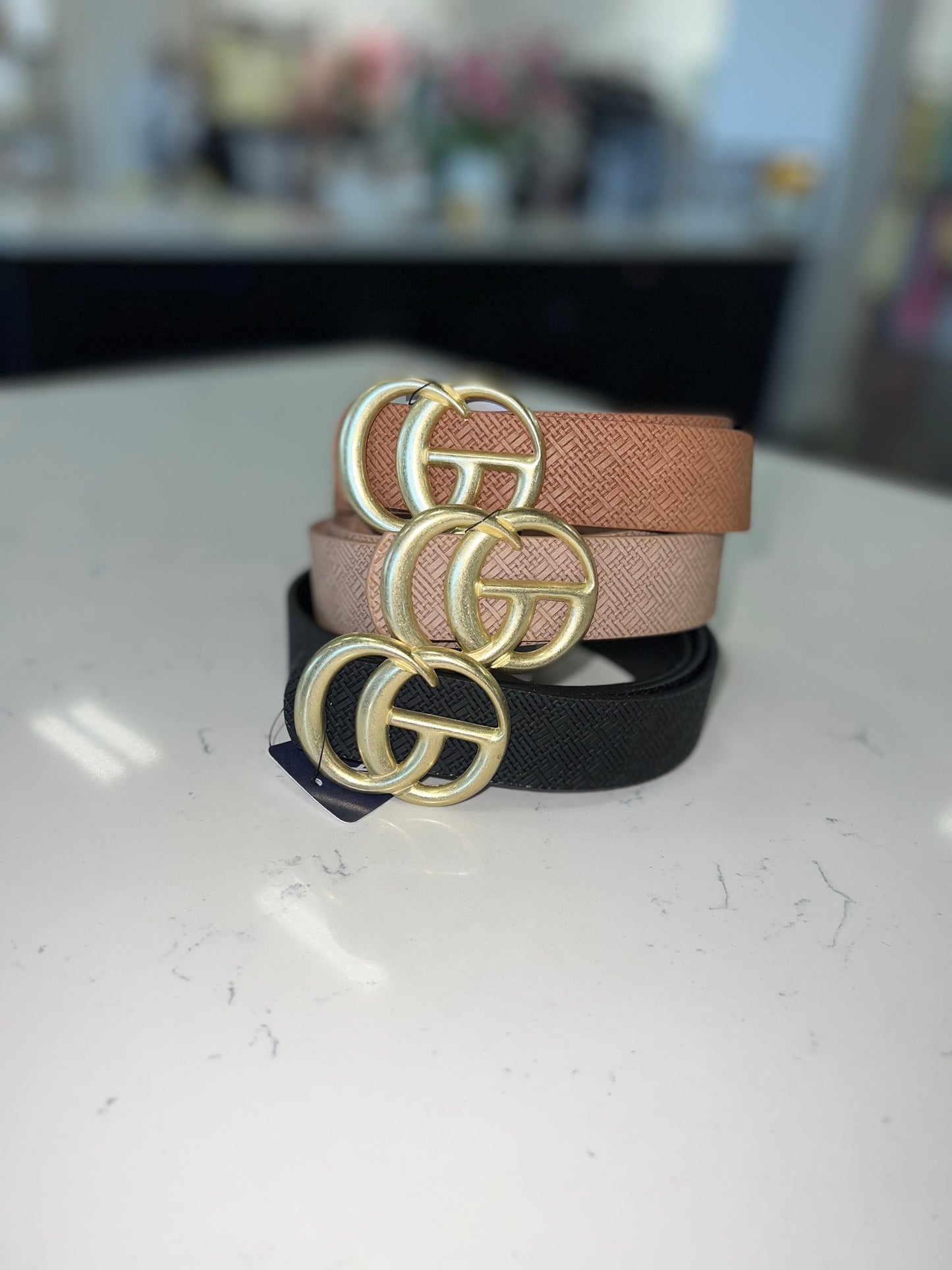 Willa Woven Fabric "GO" Belts