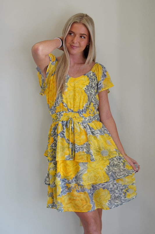 Harper Ruffle Floral Dress