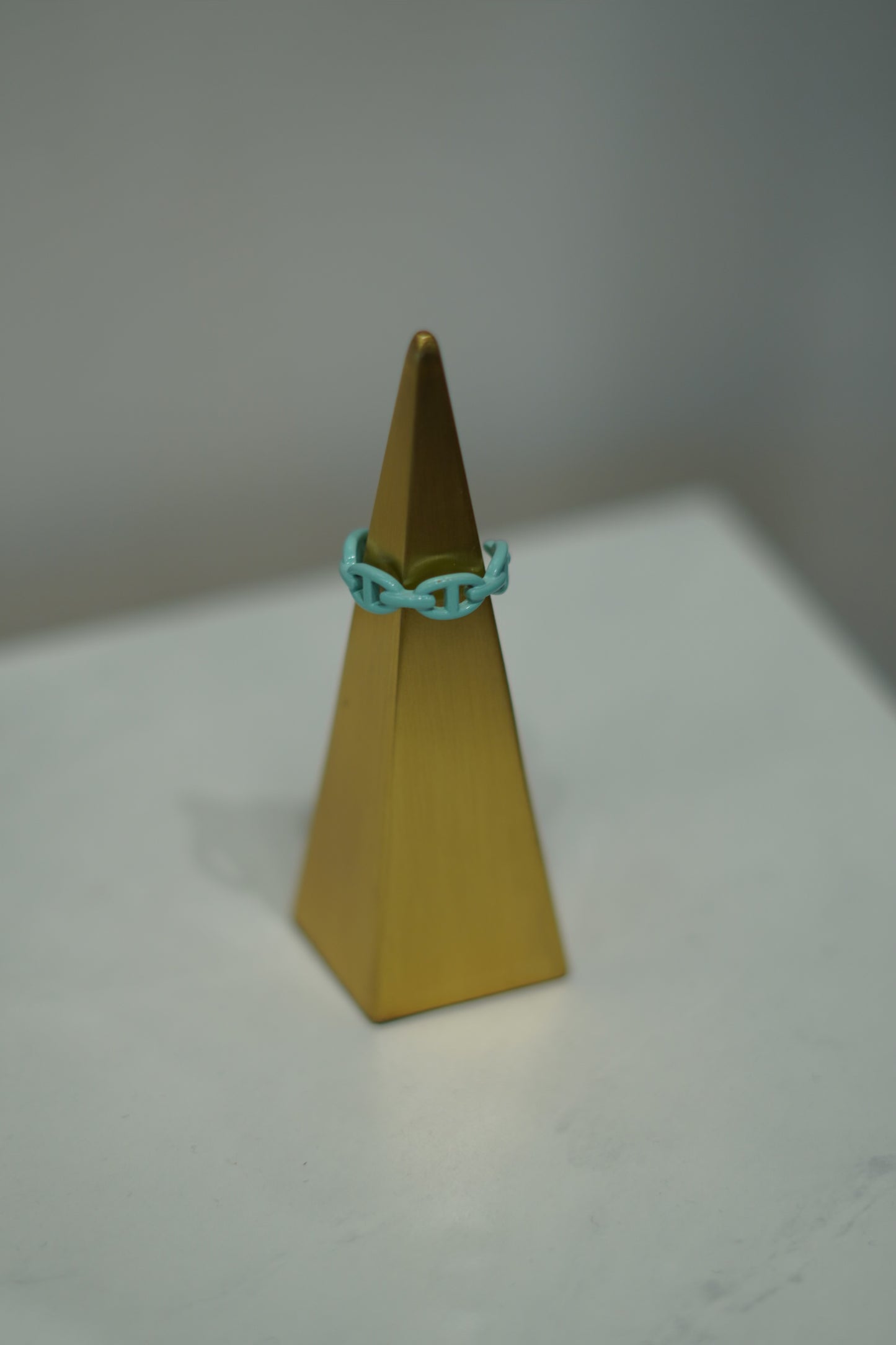 Julie Enamel Colorful Link Chain Ring