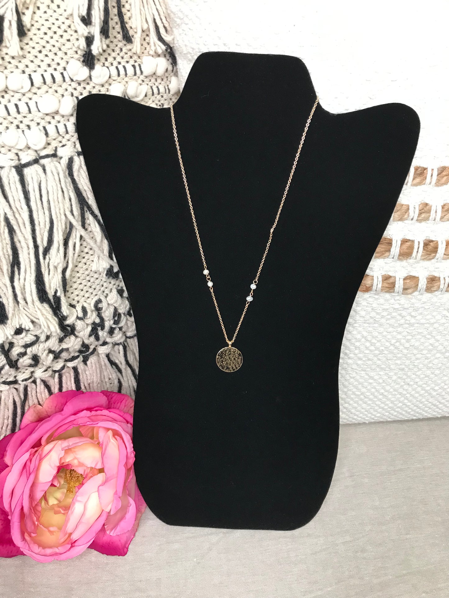 Gracie Gold Charm and Pearls Necklace