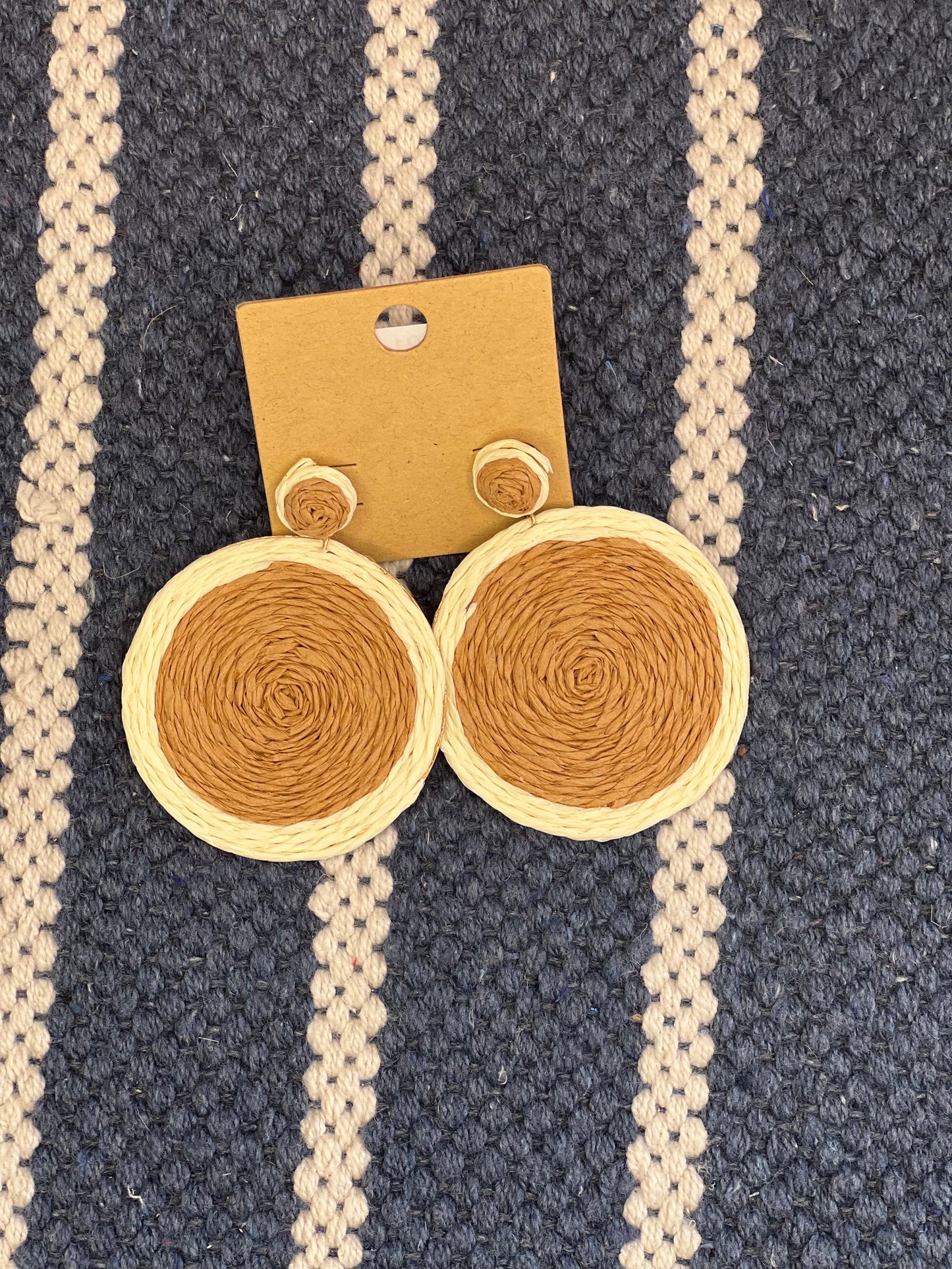 Two Tone Circular Earrings