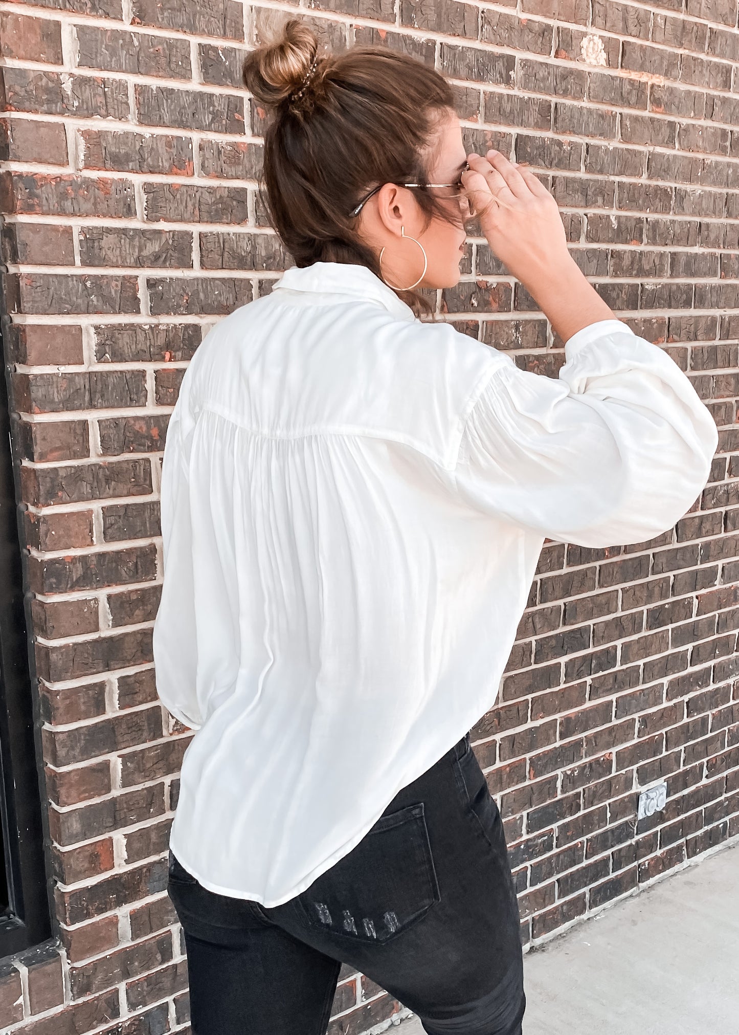 Penni Long Sleeve Button Down Top