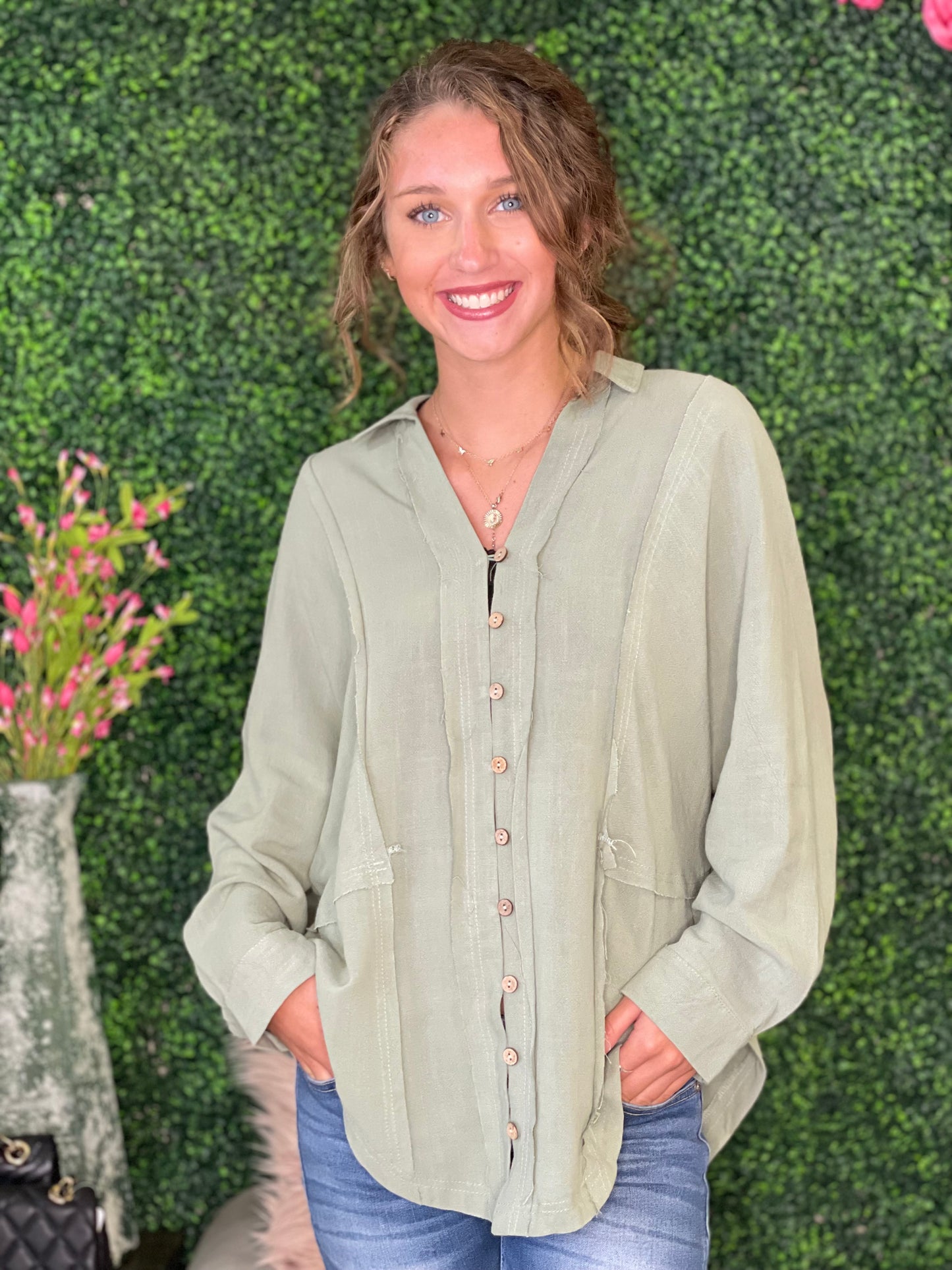 Blane Button Down Top