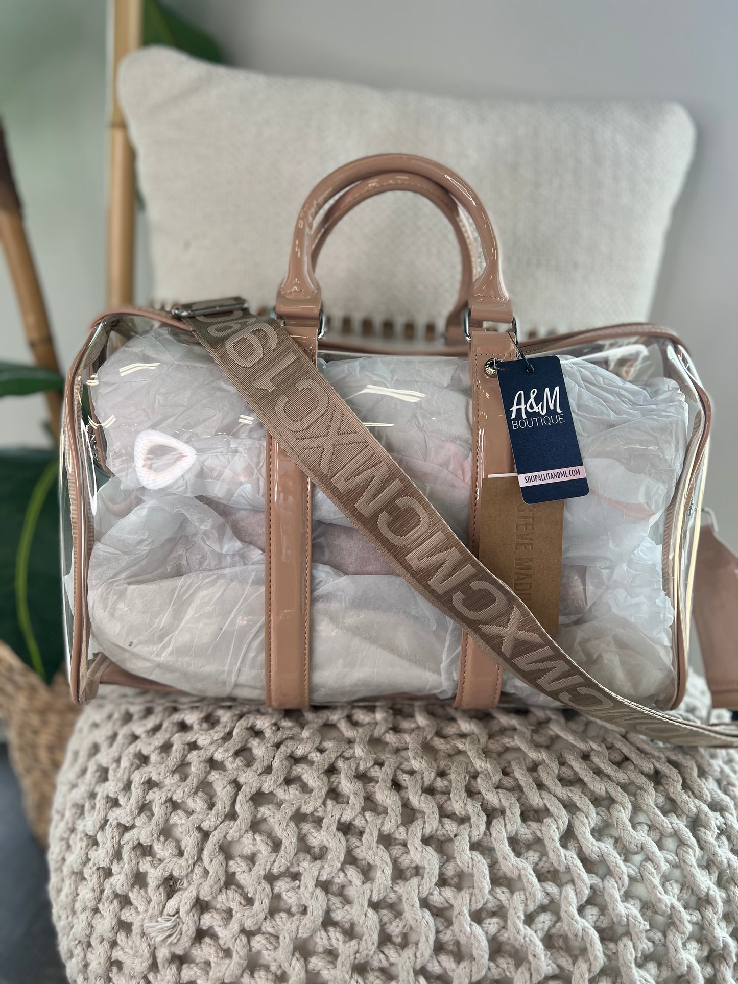 BDaylin Clear/Nude Weekender Duffle