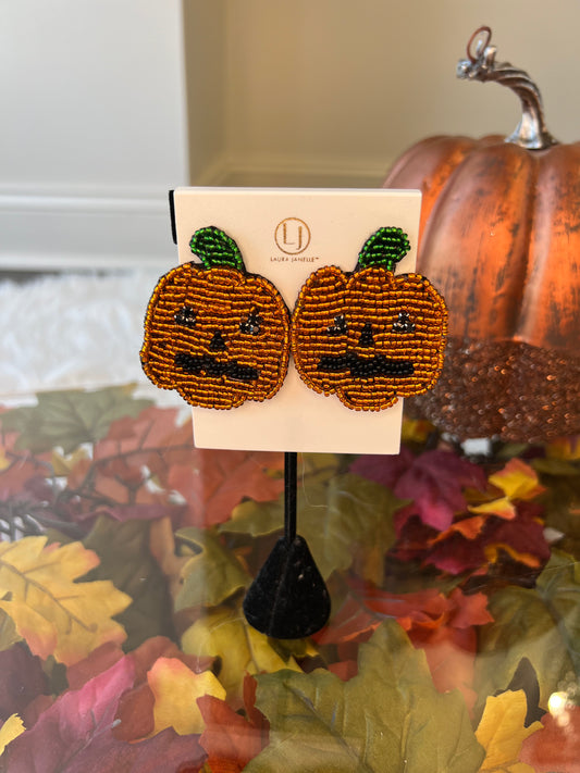 Halloween Pumpkin Earrings