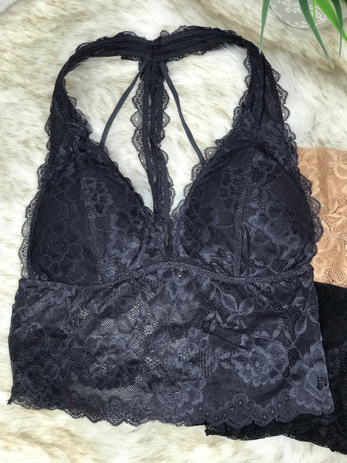 Claire Mid Length Bralette Halter Top(multiple colors)
