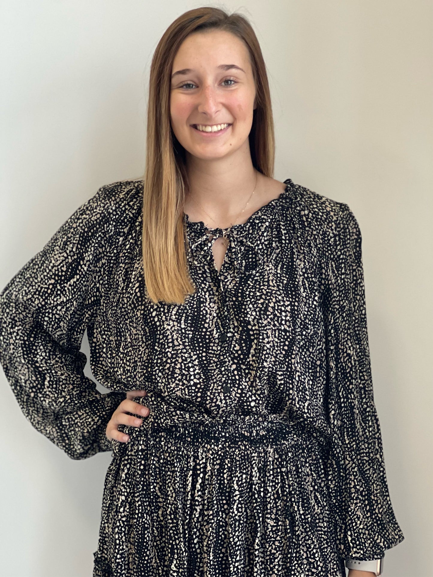 Adella Blurred Lines Top Black