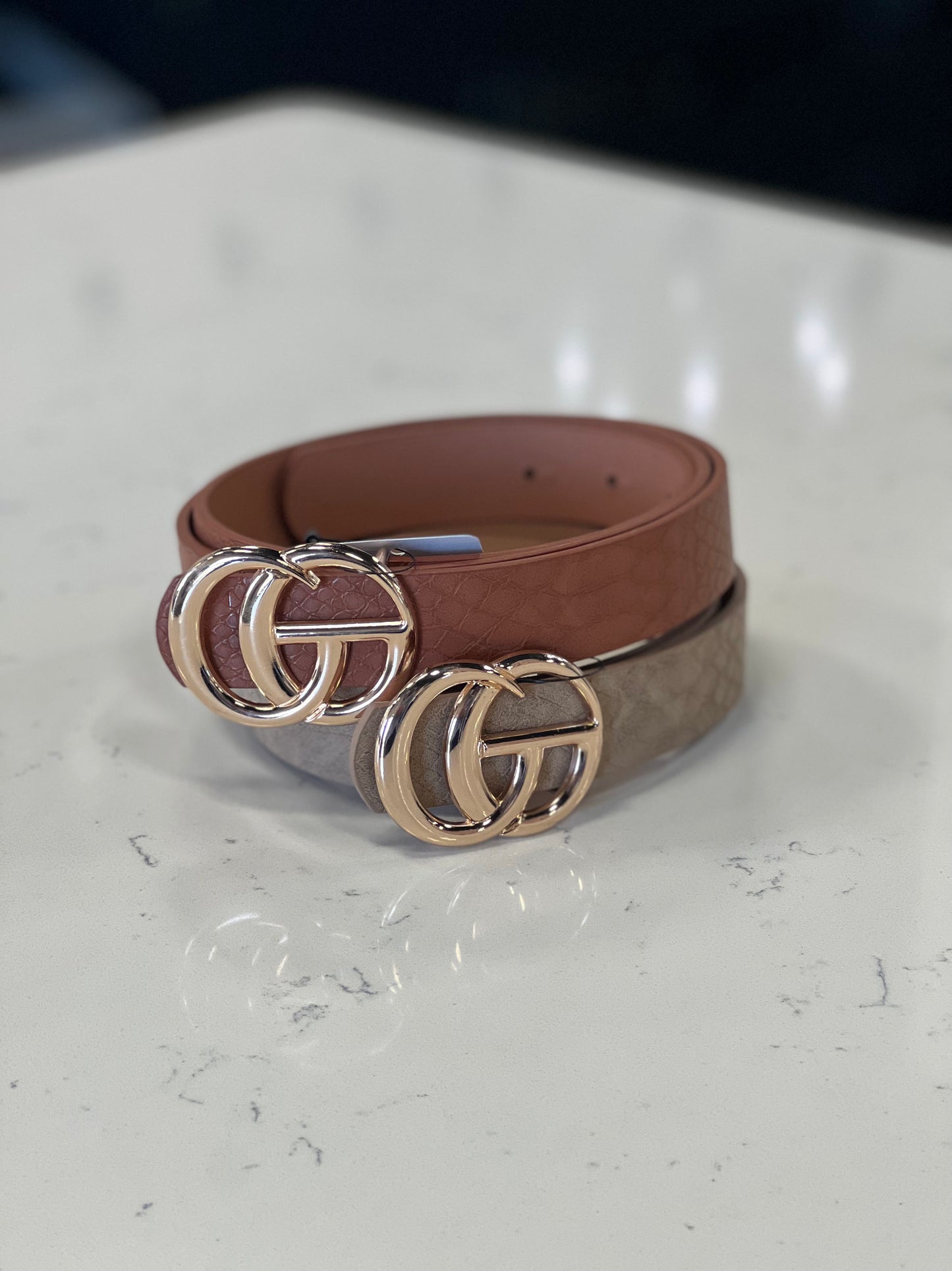 Sierra Faux Snakeskin "GO" Belt