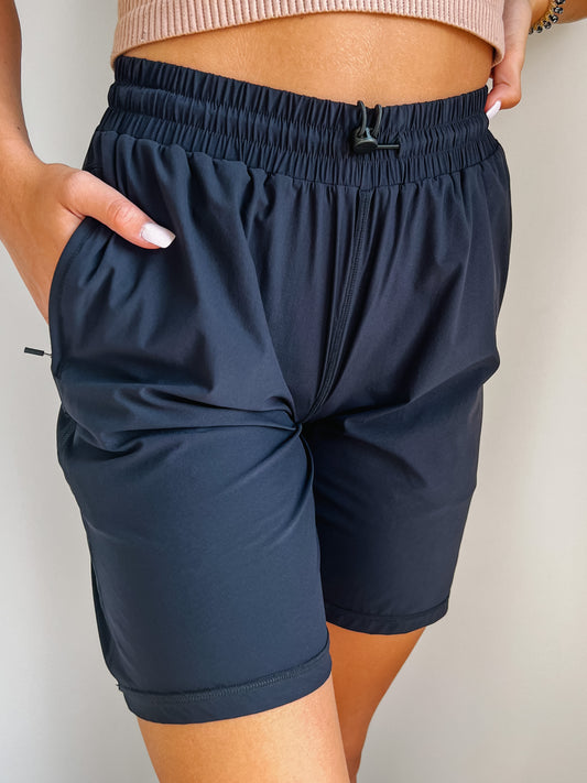 Drew Drawstring Midi Shorts