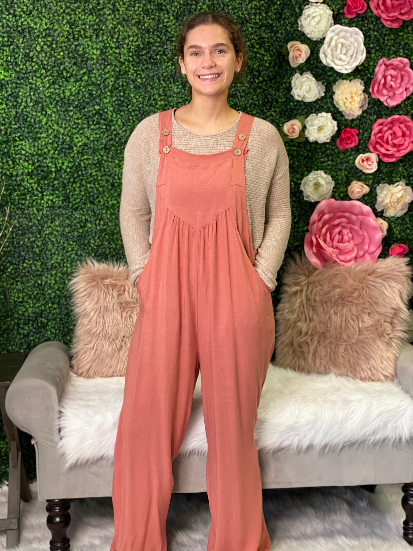 Primrose Wide Leg Overalls