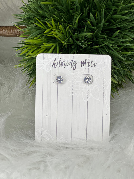 Prong Set CZ Studs