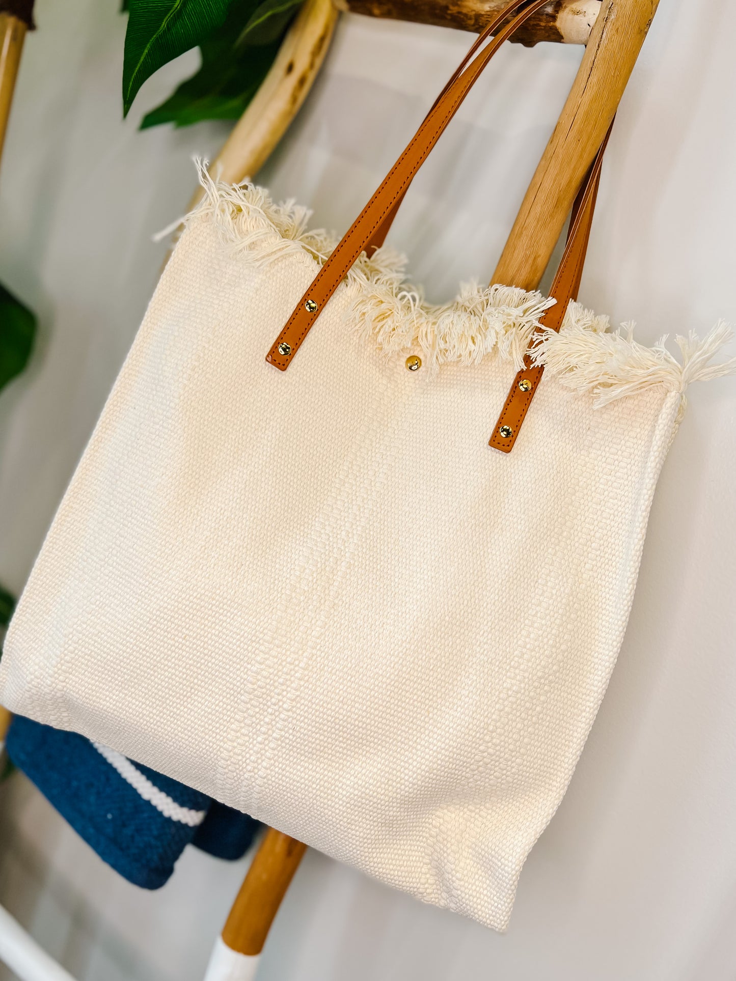 Madison Handwoven Fringe Tote