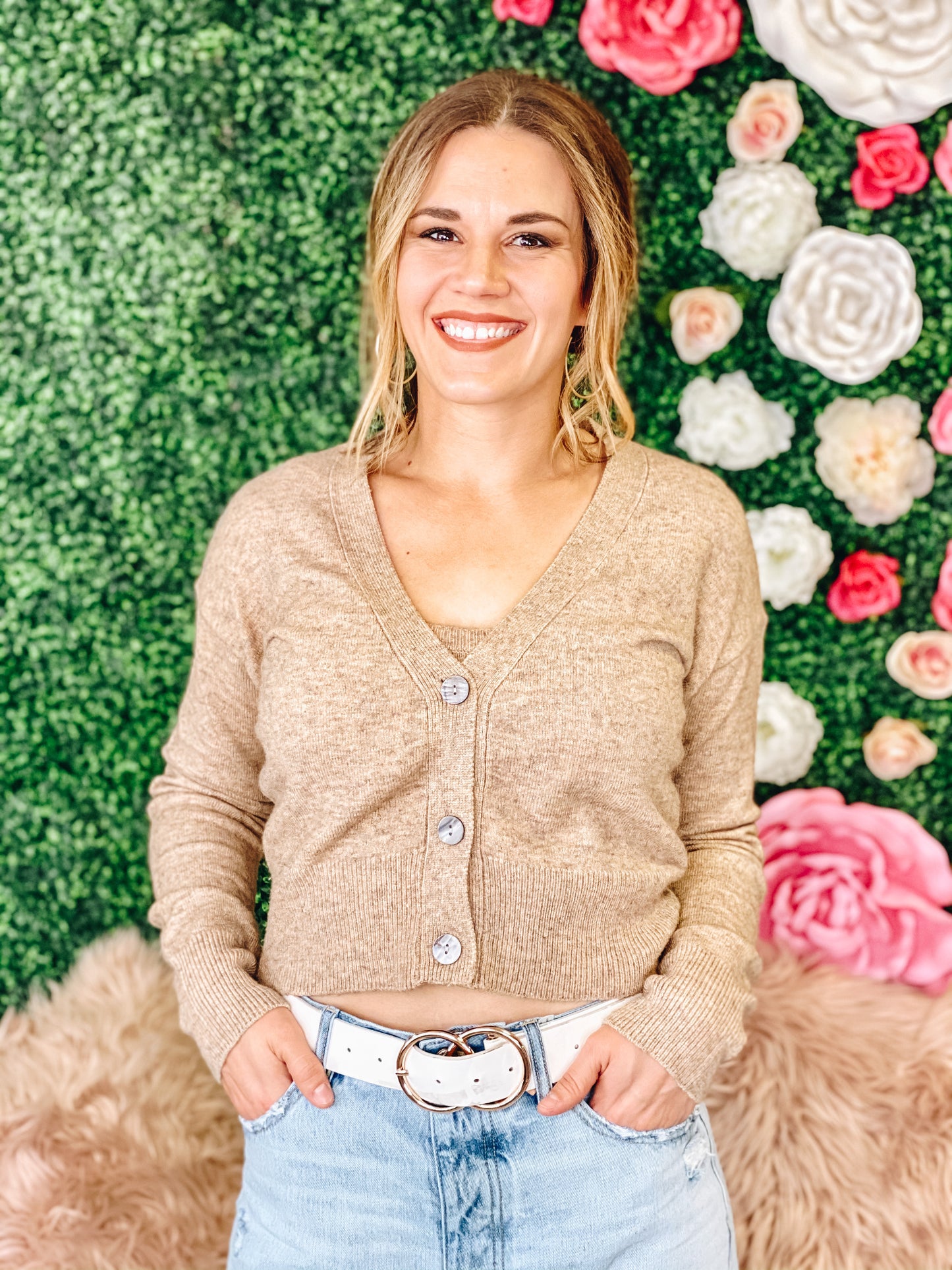 Midge Knit Top and Cardigan Set