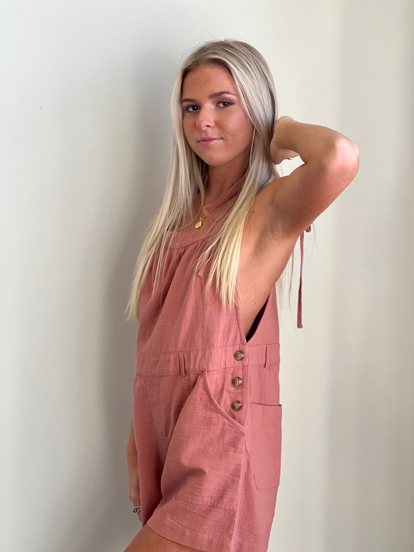 Indie Textured Cotton Romper