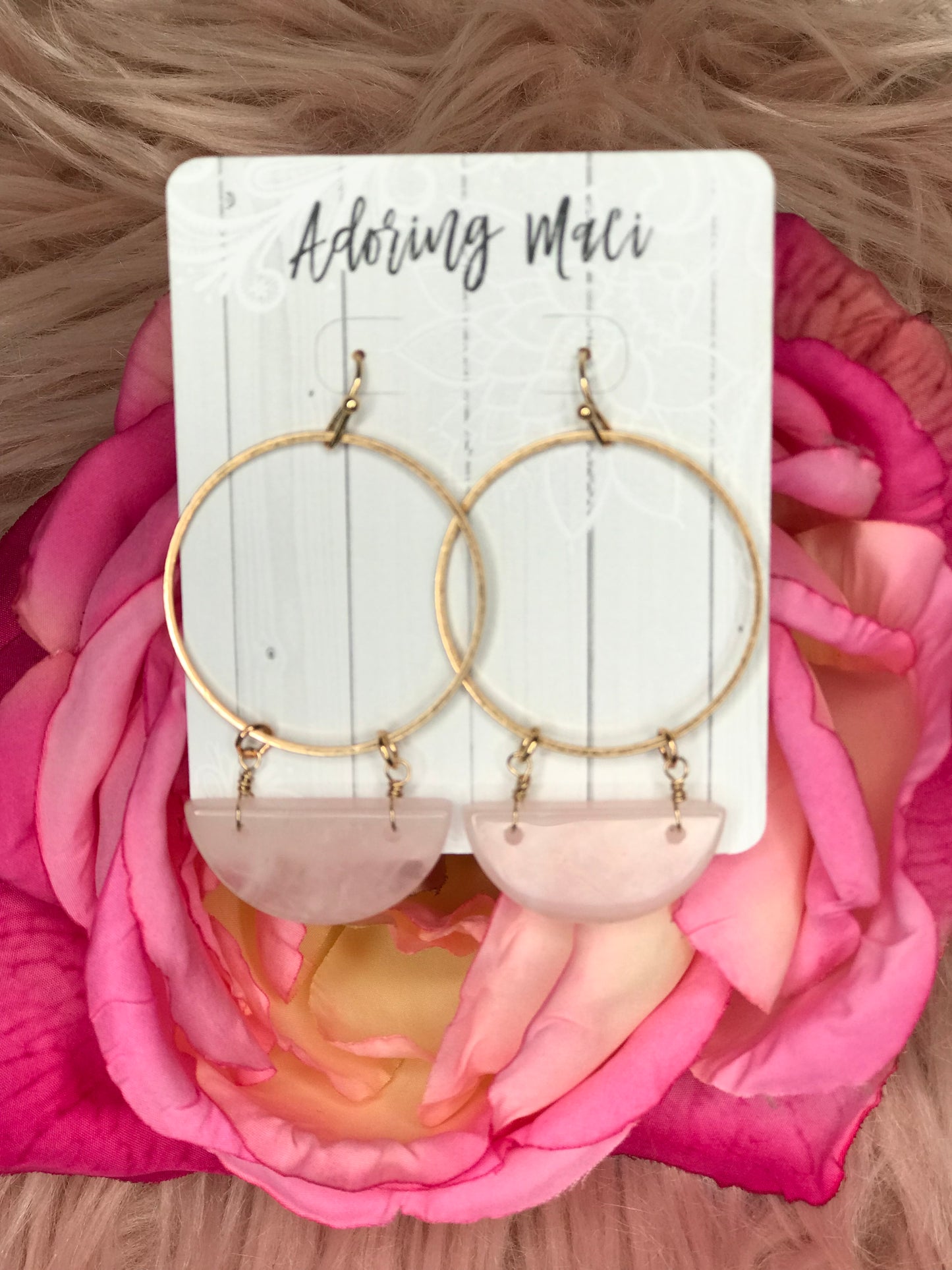 Roxy Gold Open Circle Earrings