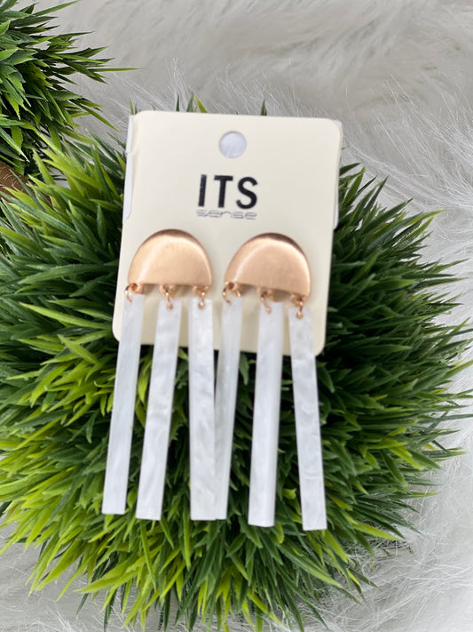 Crescent & Bar Acrylic Earring