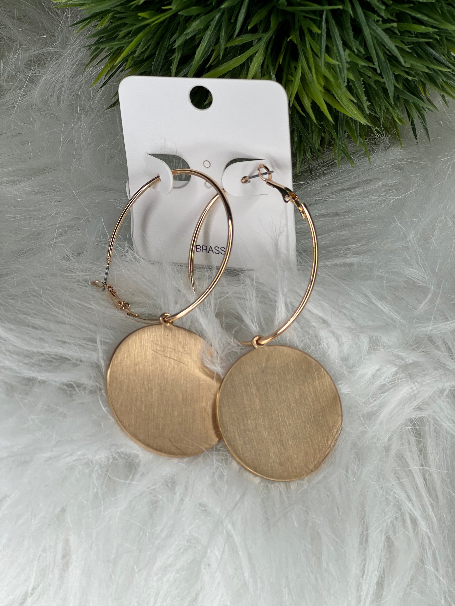 Disc Dangle Hoops