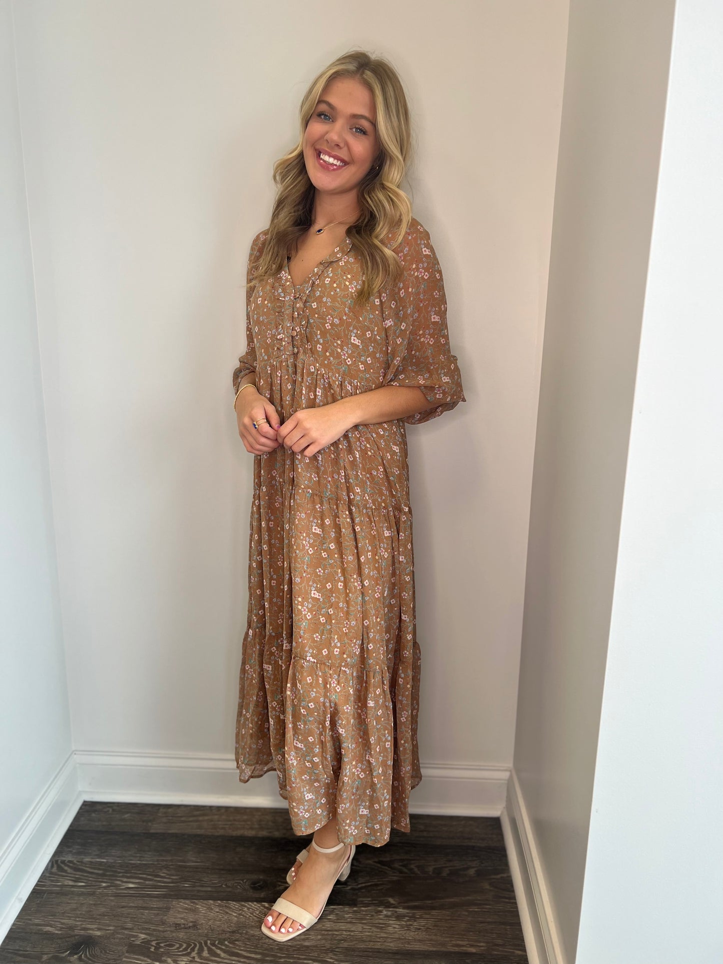 Lauren Floral Midi Dress