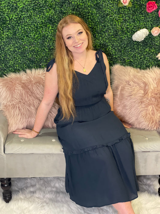 Moree Midi Tie Dress
