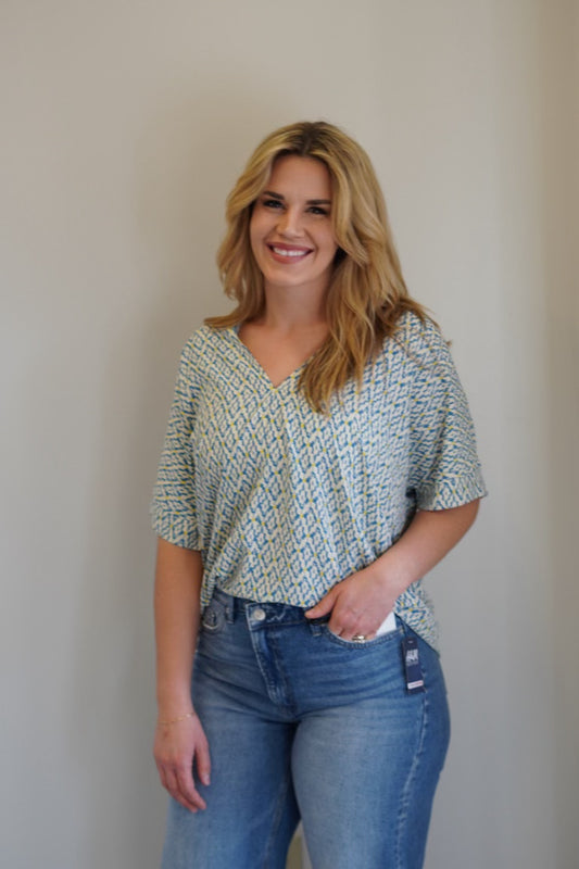 Madi Bright Geometric Shirt