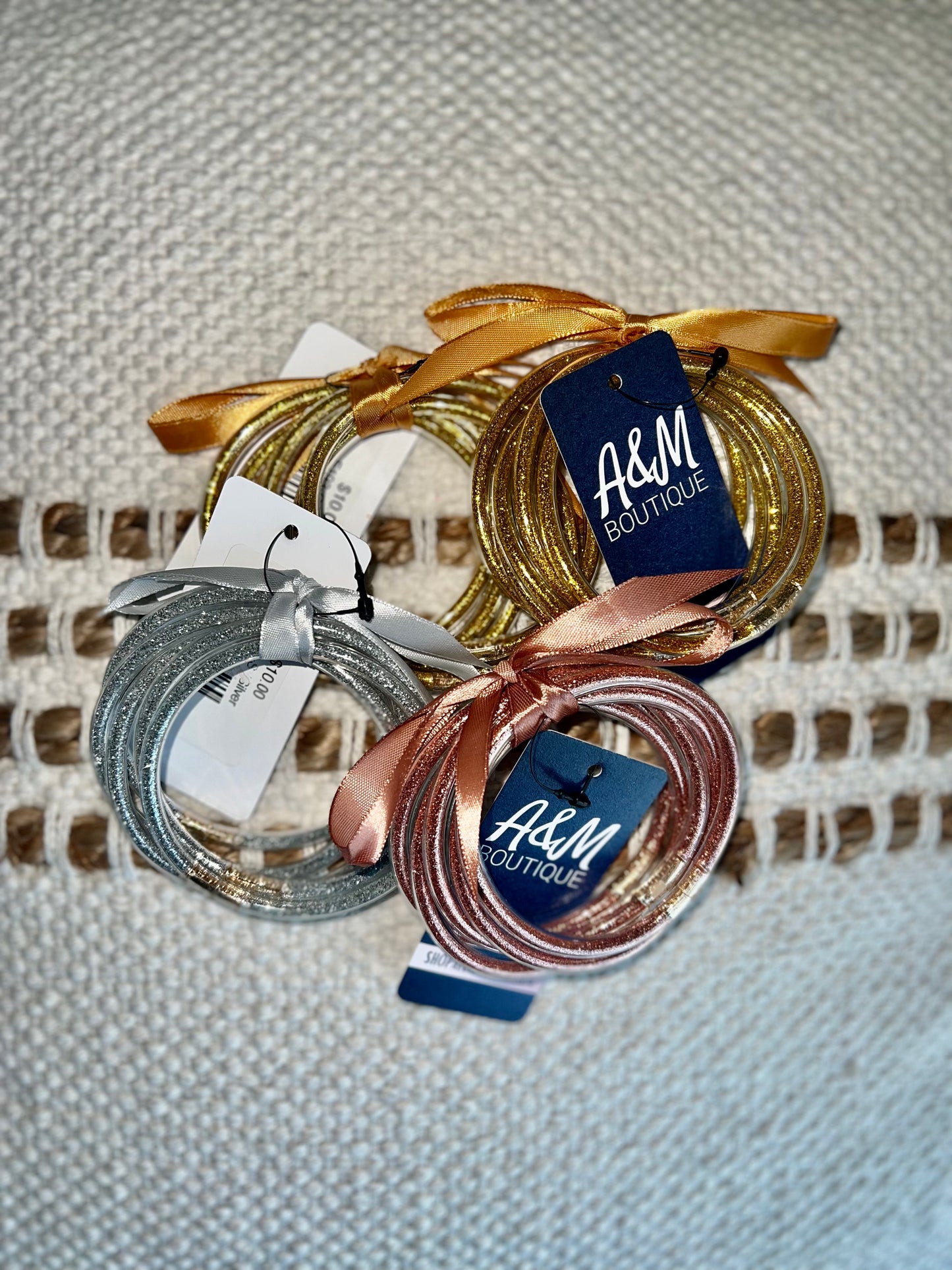 Glitter Jelly Tube Bangle Bracelets