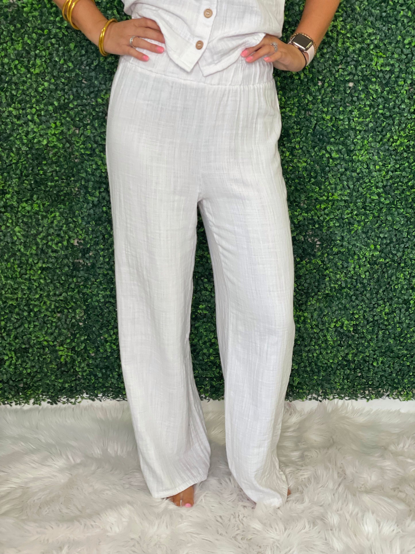Lazy Afternoon White Pants