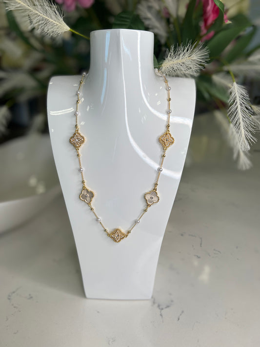 Quatrefoil Charm Necklace