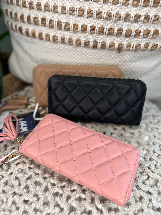 Chic Quilted Pattern Wallet