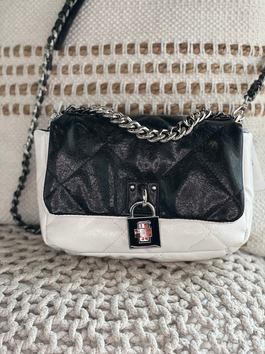 BCookie Crossbody Black/White Handbag