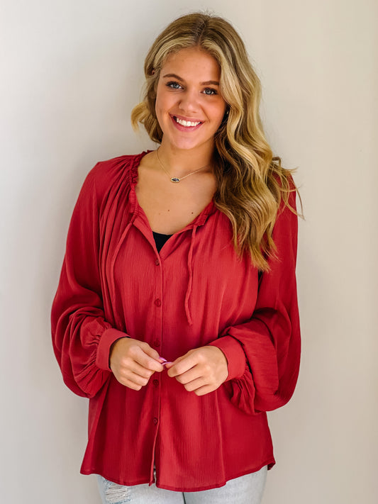 Adella Top Rouge