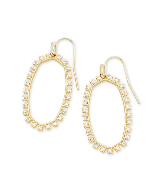 Kendra Scott Elle Crystal Open Frame Earrings