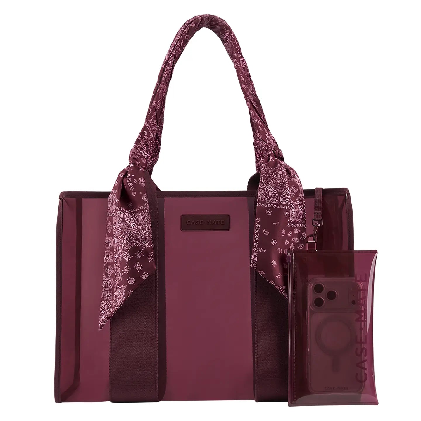 Case-Mate Espresso Polka Dot Bow Jelly Tote Bag