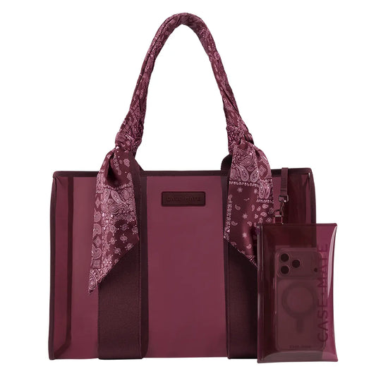 Case-Mate Espresso Polka Dot Bow Jelly Tote Bag
