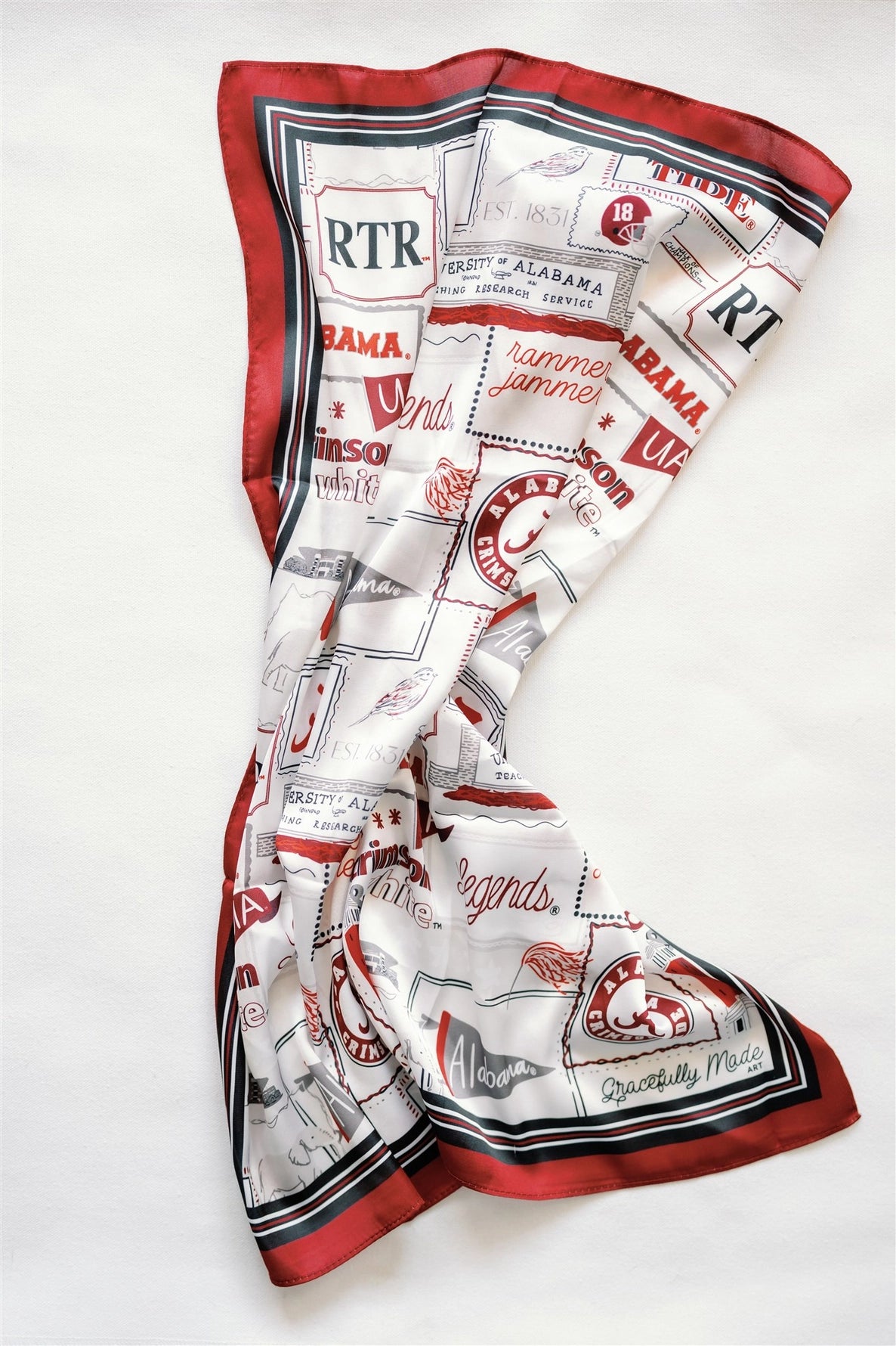 Alabama University Silk Scarf