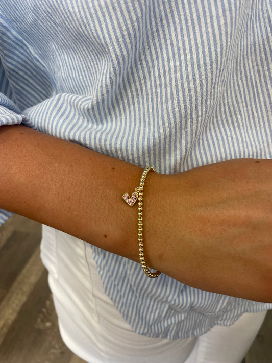 Heart Charm Bracelet